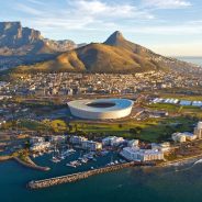 Cape,Town,City,Centre,From,Above,With,Table,Mountain,And